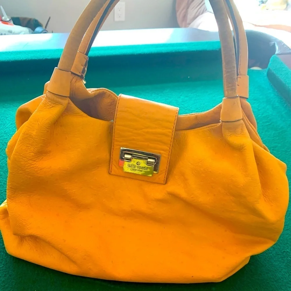 Kate spade handbag ostrich leather